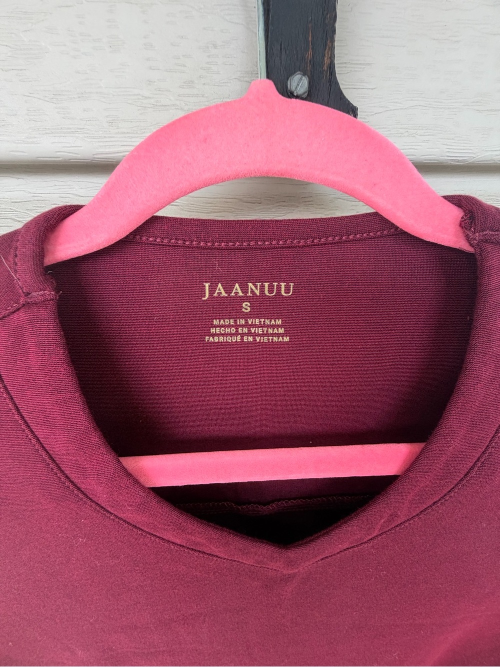 Jaanuu women V-Neck Scrub set in Deep Wine